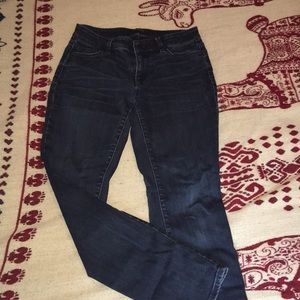 Ann Taylor Dark Blue Jeans, Skinny Curvy cut